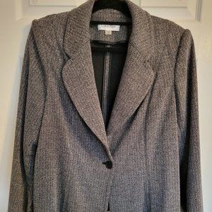 Calvin Klein Plus Size Tweed 1 Bouton Suit Jacket Size 16W